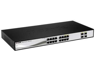 D-Link DGS-1210-16 netværksswitch Administreret L2 Sort