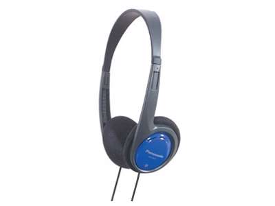 Panasonic RP-HT010E Hovedtelefoner Ledningsført Headset Musik Sort, Blå