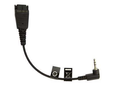 QD Cord to 2,5mm pin plug, e.g. for Panasonic GB50, Gigaset