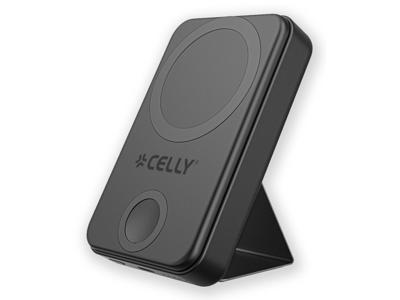 Celly MAGPBW10000BK powerbank 10000 mAh Trådløs opladning Sort