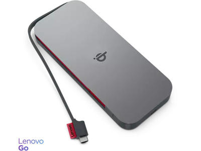 Lenovo GO Lithium polymer (LiPo) 10000 mAh Trådløs opladning Grå