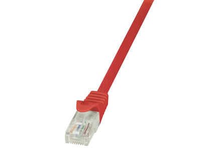 LogiLink 0.25m Cat.6 U/UTP RJ45 netværkskabel Rød 0,25 m Cat6 U/UTP (UTP)