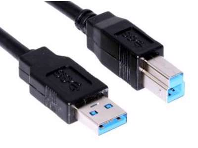 Microconnect USB3.0AB3B USB-kabel USB 3.2 Gen 1 (3.1 Gen 1) 3 m USB A USB B Sort