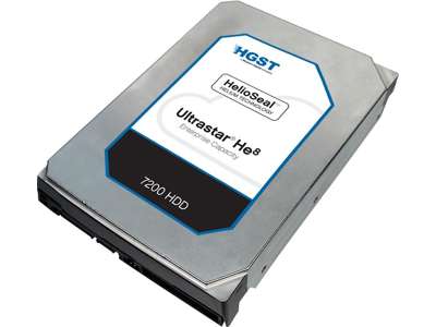 Western Digital Ultrastar He8 harddisk 8 TB 7200 rpm 128 MB 3.5" SAS