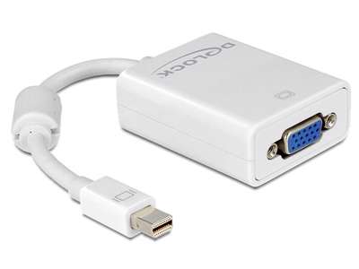 DeLOCK Adapter mini Displayport / VGA FM 0,18 m VGA (D-Sub) Hvid