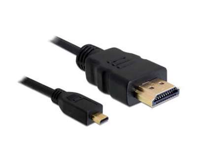 DeLOCK 4043619826643 HDMI-kabel 2 m HDMI Type A (Standard) HDMI Type D (Micro) Sort