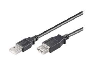 Microconnect USBAAF01B USB-kabel USB 2.0 0,1 m USB A Sort