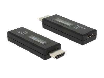 DeLOCK 63327 kabel kønsskifter HDMI-A 19 pin USB Type Micro-B Sort