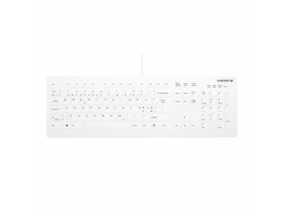 CHERRY AK-C8112 tastatur Medicinsk USB QWERTY Nordisk Hvid