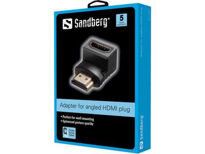 Sandberg HDMI 2.0 angled adapter plug