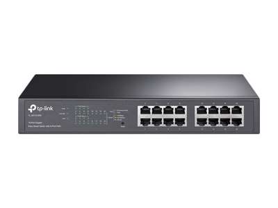 TP-Link TL-SG1016PE netværksswitch Administreret L2 Gigabit Ethernet (10/100/1000) Strøm over Ethernet (PoE) Sort