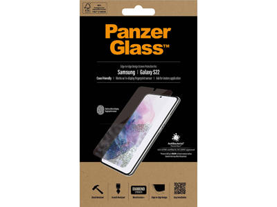 Skærmbeskyttelse, Samsung Galaxy S22, Klar, 1 stk, PanzerGlass Antibacterial - Case Friendly 