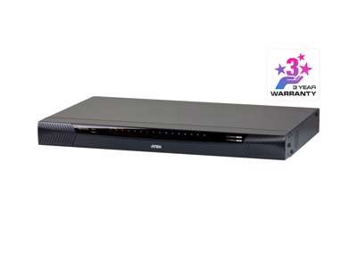 ATEN KN1116VA-AX-G KVM Switch Stativ-montering Sort