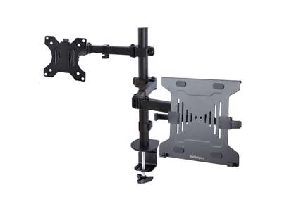 StarTech.com A2-LAPTOP-DESK-MOUNT skærmbeslag og -stativer 86,4 cm (34") Skrivebord Sort