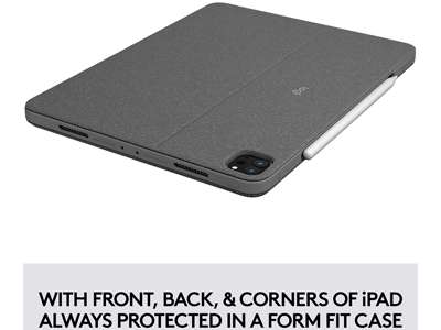 Logitech iPad Pro 12.9'' Combo Touch, Grey (Nordic)