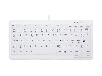 CHERRY AK-C4110 tastatur Medicinsk USB QWERTY Norsk Hvid