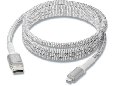 USB kabel, USB-A to Lightning, White, 2.5m, dbramante1928 Re-charge BRD