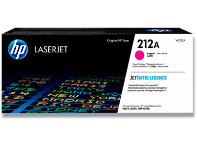 Toner, 212A, Magenta-rød, 4.500 sider, HP W2123A