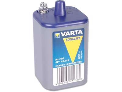 Batteri, 4R25, 6 V, 1 stk, Varta Special med fjedre